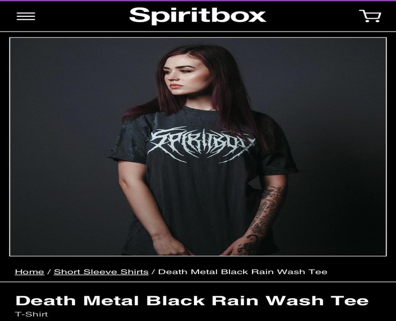 Find Exclusive Apparel at the Spiritbox store